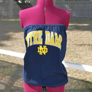 Notre Dame fighting Irish Strapless Tube Top Shirt size L